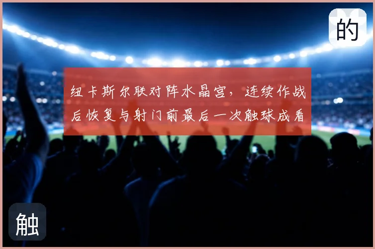 纽卡斯尔联对阵水晶宫，连续作战后恢复与射门前最后一次触球成看点